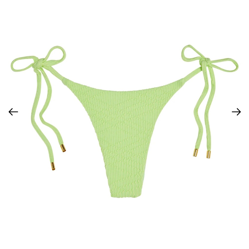 Lime green (honeydew) Monday Swimwear Cala Roja Top - Palma Bottoms - Picture 2 of 3